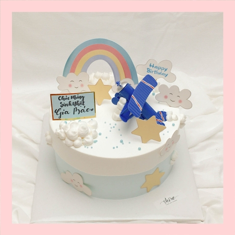 Bánh kem máy bay - Bánh sinh nhật cho bé trai