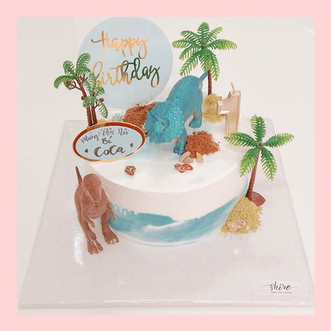 Bánh kem khủng long - Bánh sinh nhật bé trai