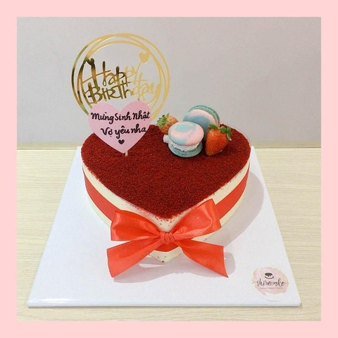 Tiramisu phủ redvelvet  - Bánh kem tiramisu dạng ổ