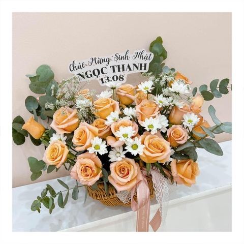 Giỏ hoa tươi mừng sinh nhật