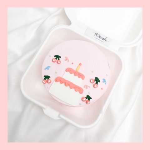 Mini Bento nhiều chủ đề - Bánh kem bơ mini hộp bã mía
