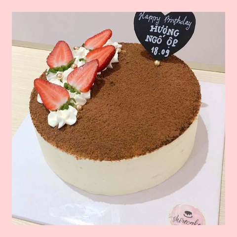 Tiramisu trang trí trái cây - Bánh kem tiramisu dạng ổ