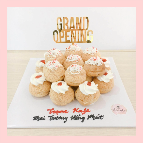 Su kem giòn sinh nhật đơn giản - Choux creme