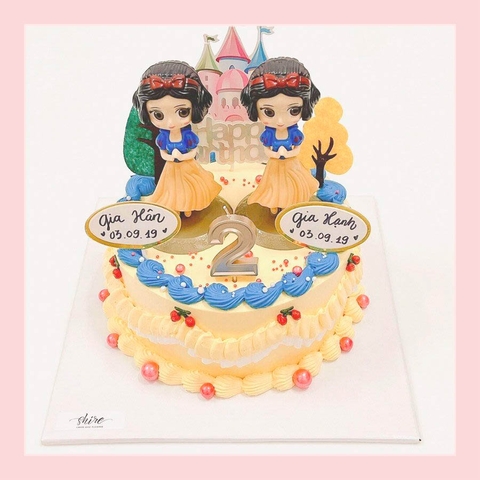 Bánh kem Bạch Tuyết Snow White - Bánh sinh nhật công chúa Disney