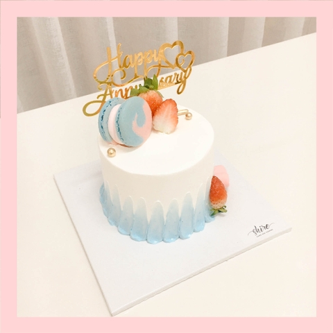 Bánh mini trang trí macaron- Bánh kem bơ mini 10-12cm