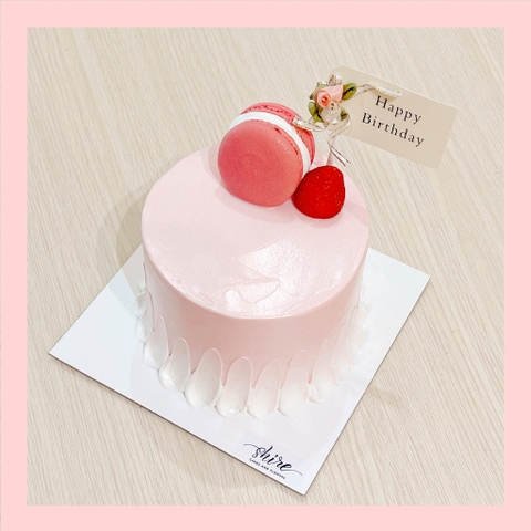 Bánh mini trang trí macaron- Bánh kem bơ mini 10-12cm