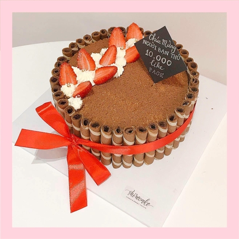 Tiramisu trang trí trái cây - Bánh kem tiramisu dạng ổ