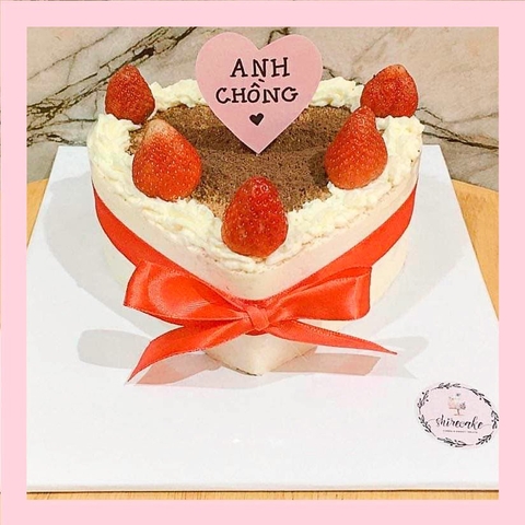 Tiramisu trái tim - Bánh kem tiramisu dạng ổ