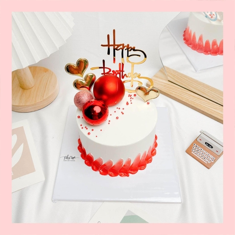 Bánh mini phụ kiện hiện đại - Bánh kem bơ mini 10-12cm