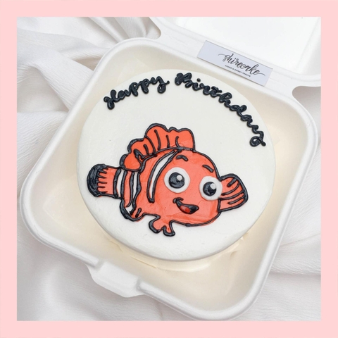 Mini Bento hình động vật biển dễ thương - Bánh kem bơ mini hộp bã mía