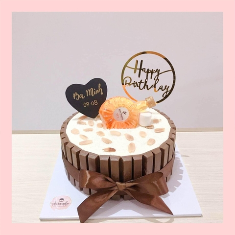Bánh kem trang trí rượu bia - Bánh kem sinh nhật cho nam