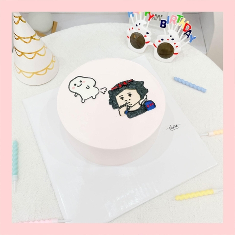 Bánh kem vẽ hình ngộ nghĩnh đáng yêu - Bánh kem sinh nhật