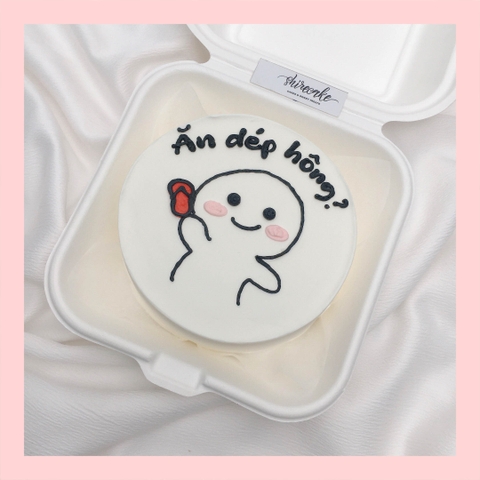 Mini Bento vẽ hình ngộ nghĩnh - Bánh kem bơ mini hộp bã mía