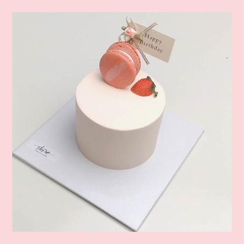 Bánh mini trang trí macaron- Bánh kem bơ mini 10-12cm