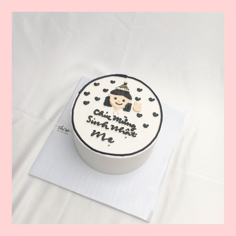 Bánh mini vẽ người - Bánh kem bơ mini 10-12cm