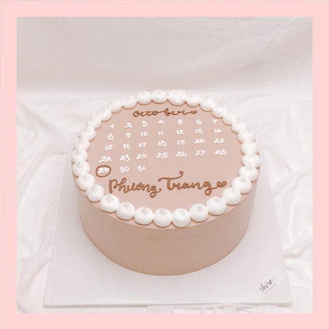 Bánh kem vẽ lịch - Bánh kem sinh nhật