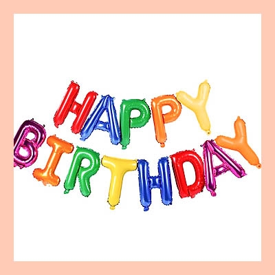 Phao chữ Happy Birthday