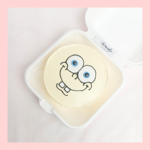 Mini Bento vẽ hình ngộ nghĩnh - Bánh kem bơ mini hộp bã mía