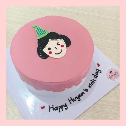 Bánh kem vẽ người nữ - Bánh kem sinh nhật cho nữ