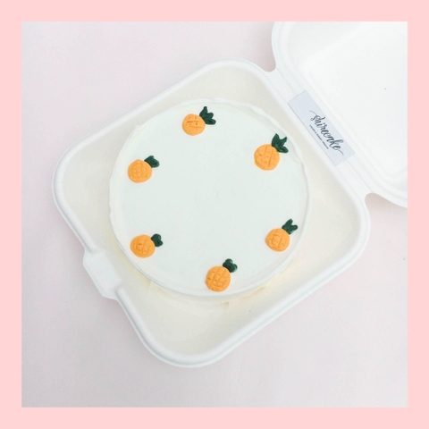 Mini Bento trái cây khác - Bánh kem bơ mini hộp bã mía