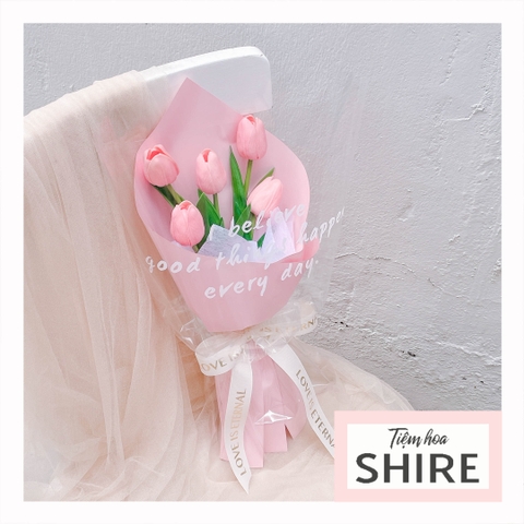 Hoa tulip PU dạng bó