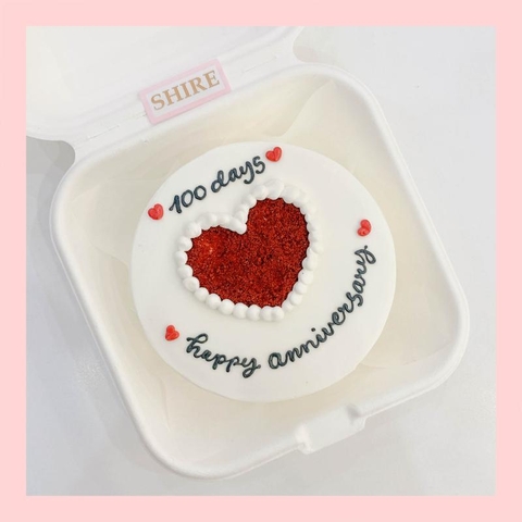 Mini Bento tình yêu - Bánh kem bơ mini hộp bã mía