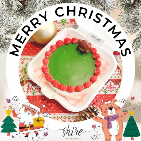 Mini Bento Giáng Sinh 2022 - Bánh kem bơ mini bento hộp bã mía