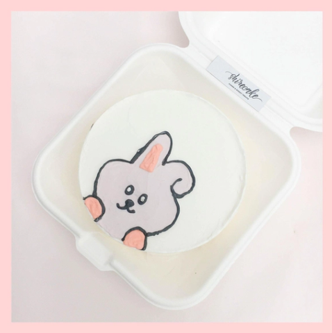 Mini Bento hình động vật dễ thương - Bánh kem bơ mini hộp bã mía