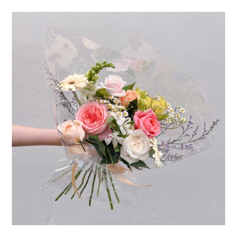 Bó hoa tươi thả bình