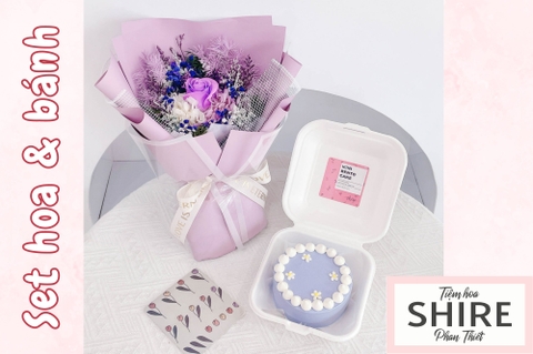 Set bánh mini bento & hoa