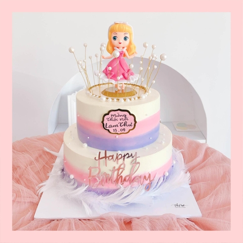 Bánh kem người đẹp ngủ trong rừng Aurora - Bánh sinh nhật công chúa Disney