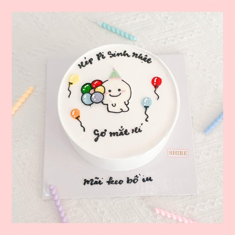 Bánh kem vẽ hình ngộ nghĩnh đáng yêu - Bánh kem sinh nhật