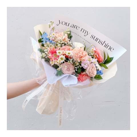 Bó hoa tươi tone mix