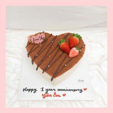 Tiramisu trái tim - Bánh kem tiramisu dạng ổ