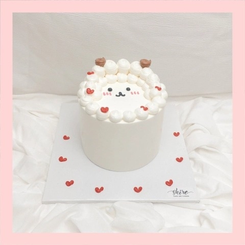 Bánh mini bơm thú 3D- Bánh kem bơ mini 10-12cm