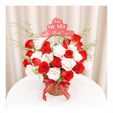 Giỏ hoa tươi mừng tân gia