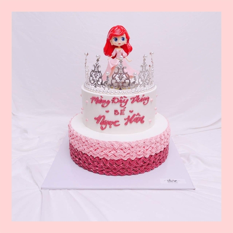 Bánh kem nàng tiên cá Ariel - Bánh sinh nhật công chúa Disney