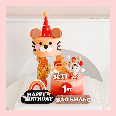 Bánh kem tạo hình em bé trai 3D xinh xắn cho bé trai - Bánh kem fondant