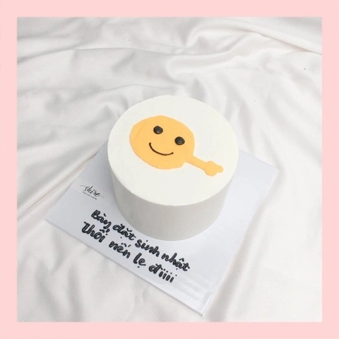 Bánh mini vẽ hình funny bựa - Bánh kem bơ mini 10-12cm