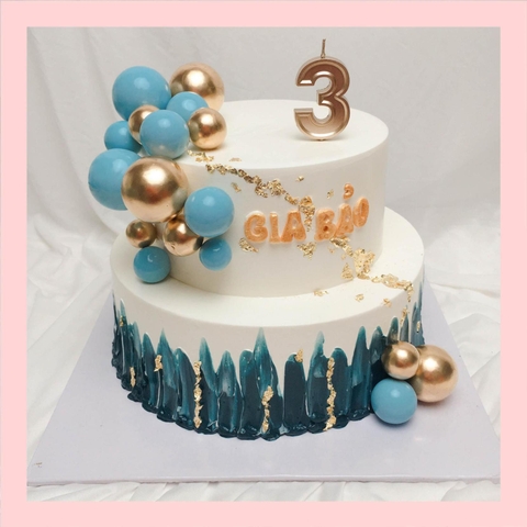 Bánh kem hai tầng cho nam/cho sếp - Bánh kem sinh nhật cho nam