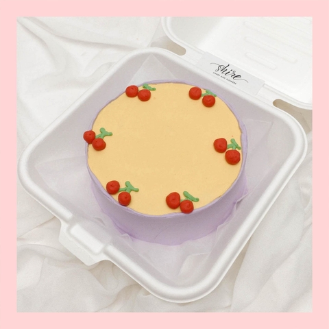 Mini Bento trái cây khác - Bánh kem bơ mini hộp bã mía