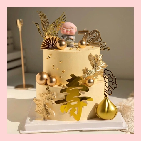 Bánh kem mừng thọ hiện đại