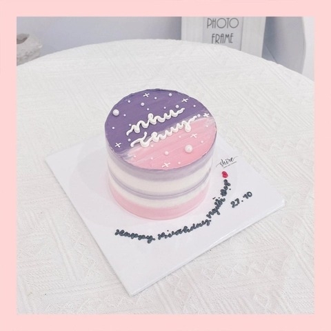 Bánh mini style Hàn Quốc -  Bánh kem bơ mini 10-12cm Korean style