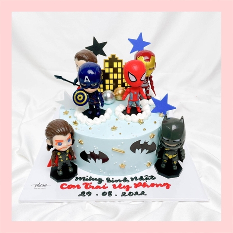 Bánh kem siêu anh hùng - Bánh sinh nhật bé trai