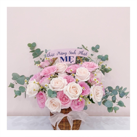 Giỏ hoa tươi mừng sinh nhật