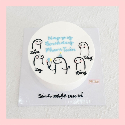 Bánh kem vẽ hình ngộ nghĩnh đáng yêu - Bánh kem sinh nhật