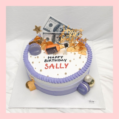 Bánh kem trang trí tiền - Bánh kem sinh nhật cho nam