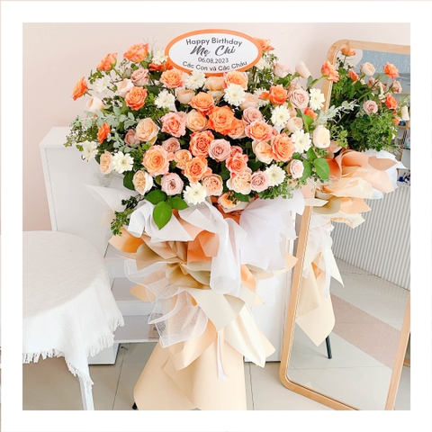 Kệ hoa tươi Khai Trương đủ màu