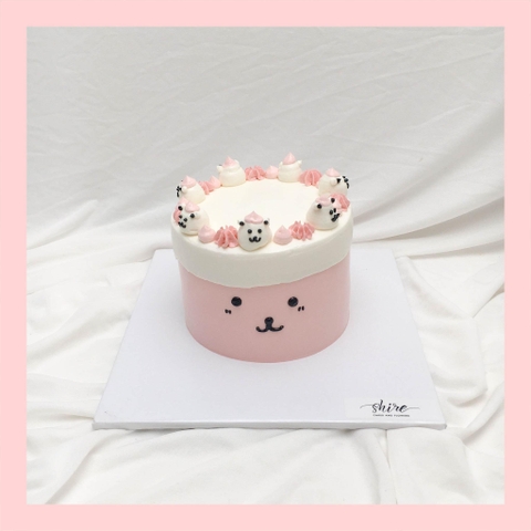 Bánh mini bơm thú 3D- Bánh kem bơ mini 10-12cm