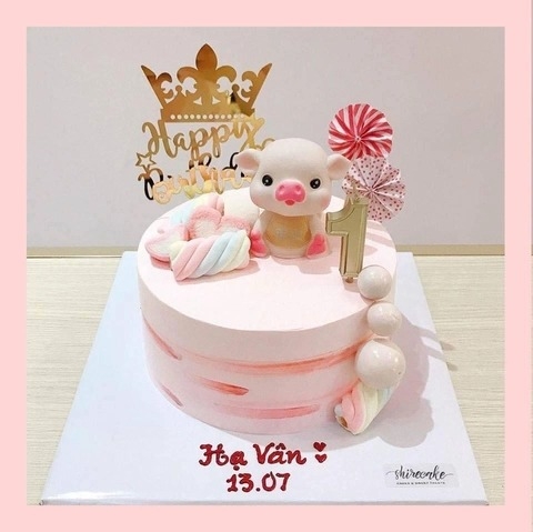 Bánh kem tuổi hợi/con heo - Bánh sinh nhật trẻ em